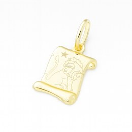 Zlatý přívěsek z bílého zlata zvěrokruh Lev