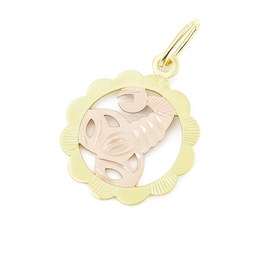 Zlatý přívěsek ze žlutého a červeného zlata zvěrokruh Štír