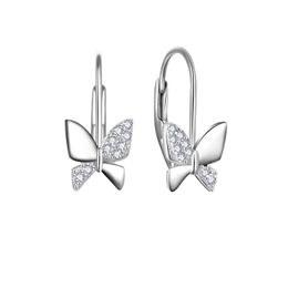MOISS stříbrné náušnice MOTÝL