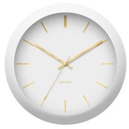 Designové nástěnné hodiny Karlsson KA5840WH 40cm