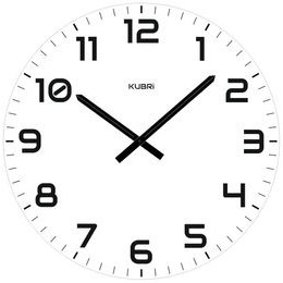 Minimalistické dubové hodiny české výroby KUBRi 0034