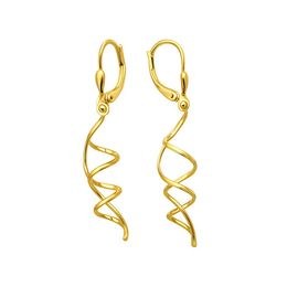 Zlaté visací náušnice klapkové