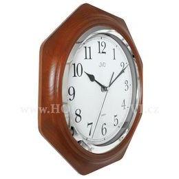 KUBRi 0184A - Luxusní dubové hodiny s epoxidovými doplňky
