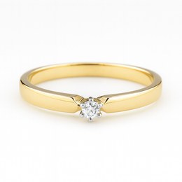 Zlatý 585/1000 prsten s briliantem 411.9018 0,05ct