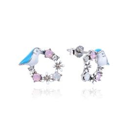 MOISS stříbrné náušnice KVĚTINA