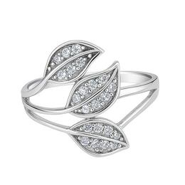 MINET Zlatý prsten srdíčko s bílými zirkony Au 585/1000 vel. 50 - 1,10g