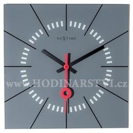 Designové nástěnné hodiny 8636wi Nextime Stazione 35cm