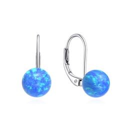 MOISS stříbrné náušnice OPÁL