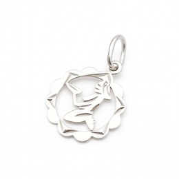Zlatý přívěšek z bílého zlata zvěrokruh Panna