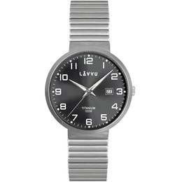 LAVVU LWM0222 Titanové pružné hodinky s vodotěsností LUNDEN Black