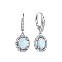 MOISS opálové stříbrné náušnice