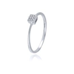 MOISS diamantový prsten z bílého zlata