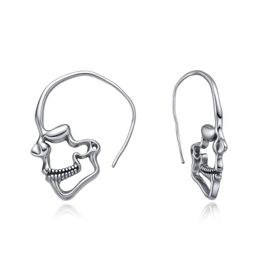 DIVERSE stříbrné náušnice LEBKA