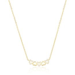 Stříbrný náhrdelník JVD 925/1000 SVLN0468X75GO45