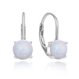 MOISS stříbrné náušnice OPÁL