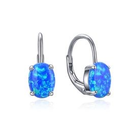 MOISS stříbrné náušnice OPÁL