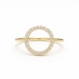 Zlatý prsten se zirkonem