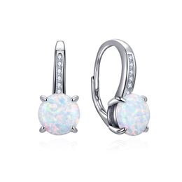 MOISS stříbrné náušnice OPÁL