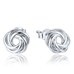 MINET Decentní stříbrné náušnice