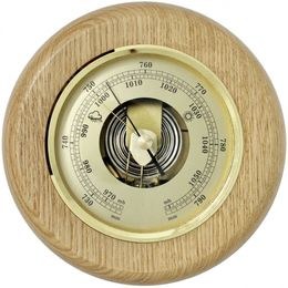 KUBRi 0230A precis - Velký barometr nejvyšší kvality osazený v dubovém dřevě