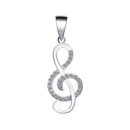 MOISS stříbrný přívěsek HOUSLOVÝ KLÍČ