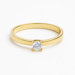 Zlatý prsten se zirkonem