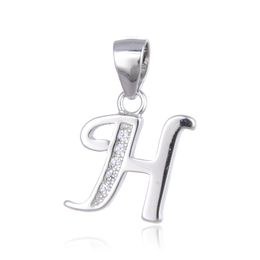 MOISS stříbrný přívěsek PÍSMENO H