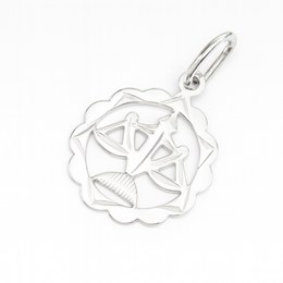 Zlatý přívěšek z bílého zlata zvěrokruh Váhy