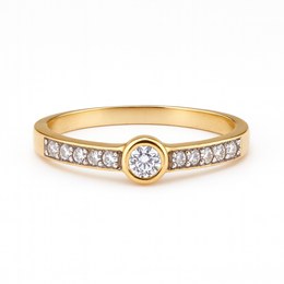 Zlatý prsten se zirkony