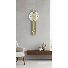 KUBRi 0155 - 40 cm hodiny z dubového masívu včetně dřevěných ručiček