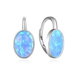 MOISS stříbrné náušnice OPÁL