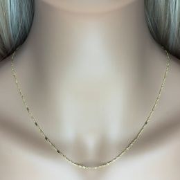 Zlatý 585/1000 řetízek z bílého zlata anker 1394