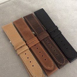 Černý řemínek LAVVU RETRO z luxusní kůže Top Grain - 20