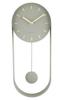 Designové kyvadlové nástěnné hodiny KA5822DG Karlsson 50cm