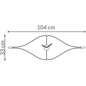 Designové nástěnné hodiny Nomon Look small 104cm