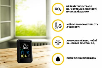 Airbi CO2AIR – digitální měřič oxidu uhličitého (CO2)