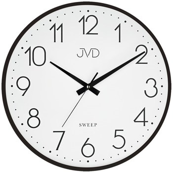 JVD HK4169.1 - velké kovové hodiny s tichým chodem a výbornou čitelností