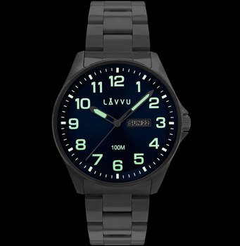 Ocelové pánské hodinky LAVVU LWM0141 BERGEN Blue