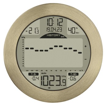 TFA 35.1124.53 - Digitální meteostanice METEOMAR - zlatý leštěný hliník