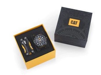 Hodinky pánské CAT SET-QE-161-21-132 - dárkový set s multifunkčním nožem