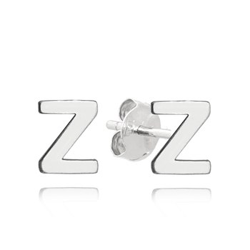 MINET Stříbrné 925/1000 náušnice písmeno "Z"
