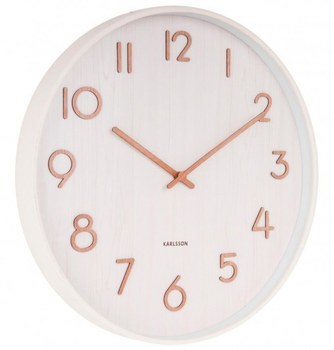 Designové nástěnné hodiny Karlsson KA5809WH 40cm