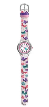 CLOCKODILE Bílé dívčí dětské hodinky MOTÝL CWG5150