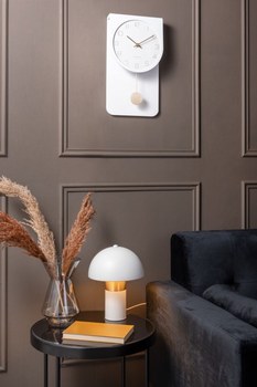 Designové kyvadlové nástěnné hodiny KA5779WH Karlsson 39cm