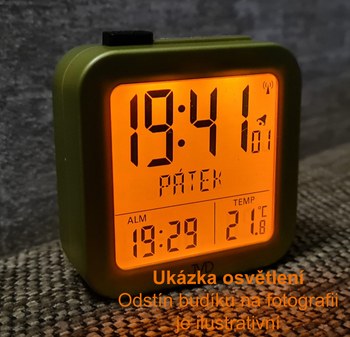 JVD RB9370.2 - Rádiem řízený budík s češtinou