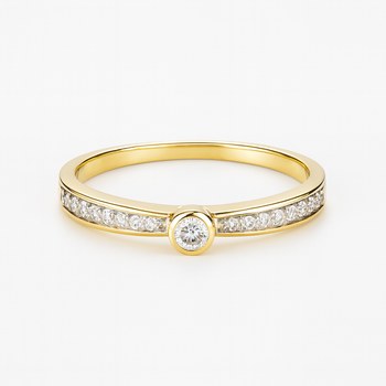Zlatý 585/1000 prsten s brilianty 381.1242 0,15ct