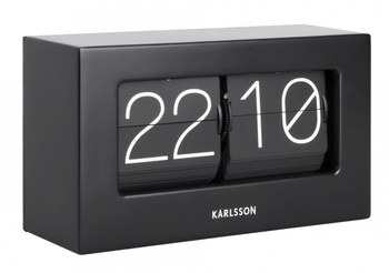 Designové stolní překlápěcí hodiny Karlsson KA5620BK 21cm