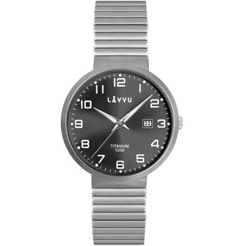 LAVVU LWM0222 Titanové pružné hodinky s vodotěsností LUNDEN Black