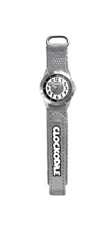 Šedé reflexní dětské hodinky na suchý zip CLOCKODILE REFLEX CWX0022