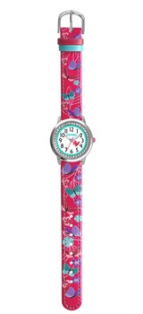 CLOCKODILE Růžové dívčí dětské hodinky MOTÝL CWG5151